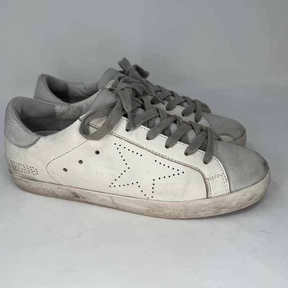 Golden Goose Shoes - Golden Goose Superstar Distressed Designer Sneakers